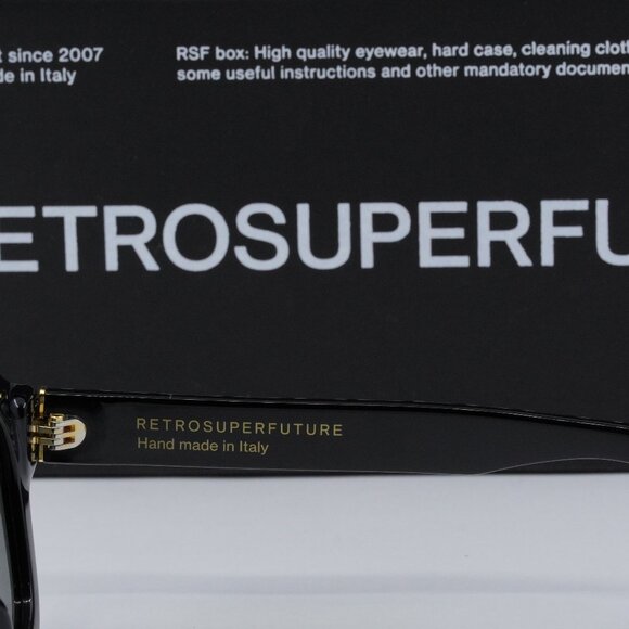 Final Price! RetroSuperFuture SALUTO BLACK 9FP Sunglasses - Picture 7 of 11
